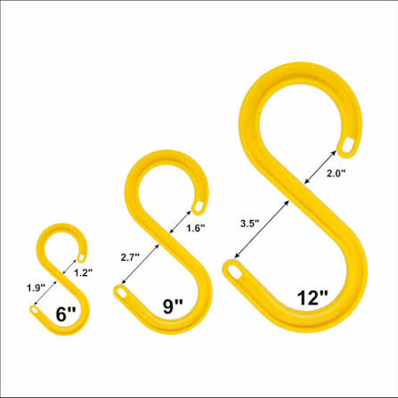 Cable hanger size options