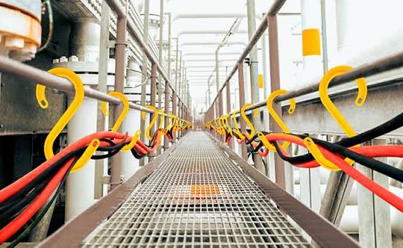 S7059 cable hangers in service