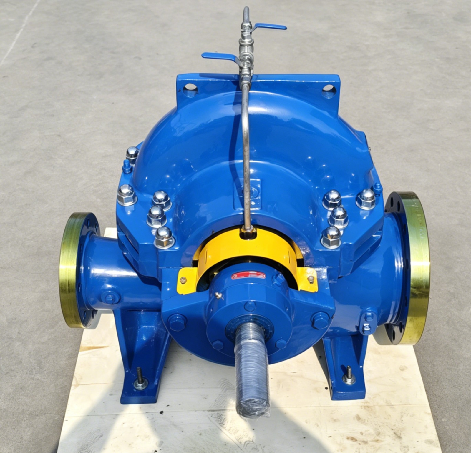 Split-case pump — drive view